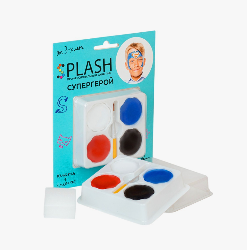 SPLASH Аквагрим 'Супергерой', 4 цвета