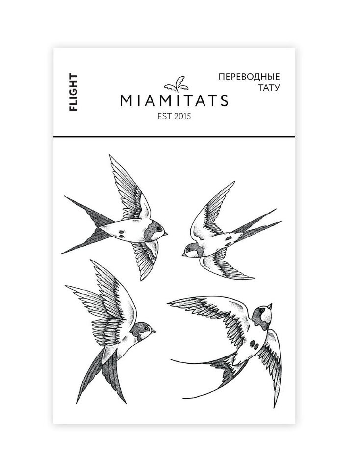 Переводные тату Miami Tattoos Flight