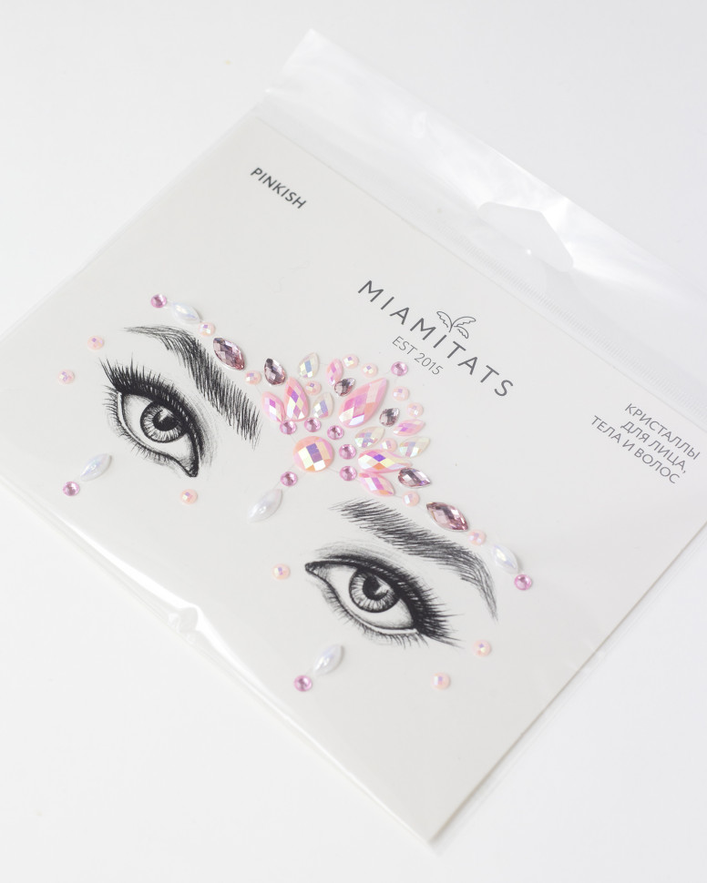 Кристаллы для лица и тела Miami Tattoos Pinkish