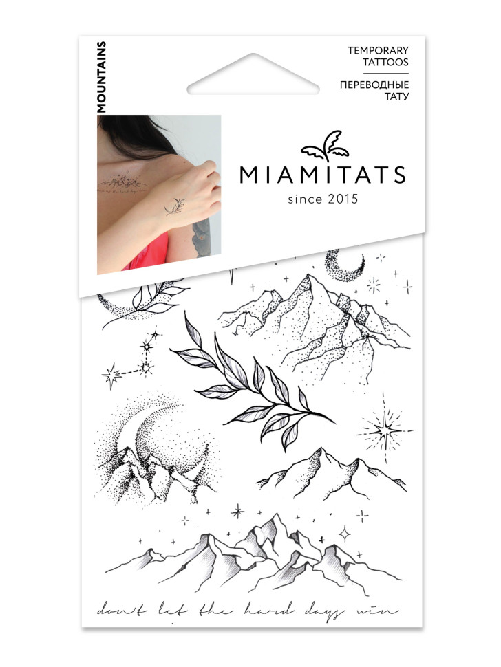 Переводные тату Miami Tattoos Mountains (mini)