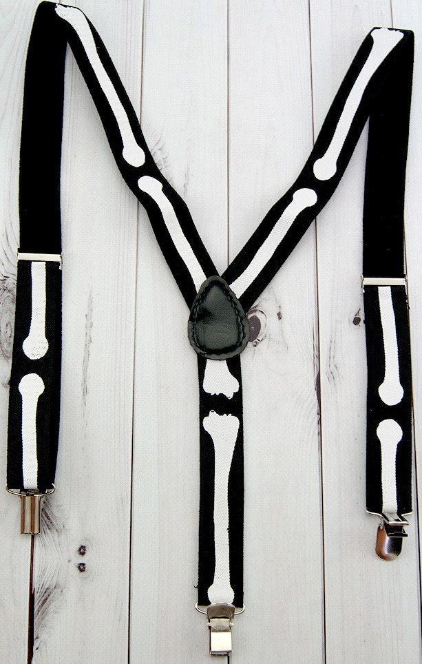 Подтяжки 'Кости',шир.2,5 см
