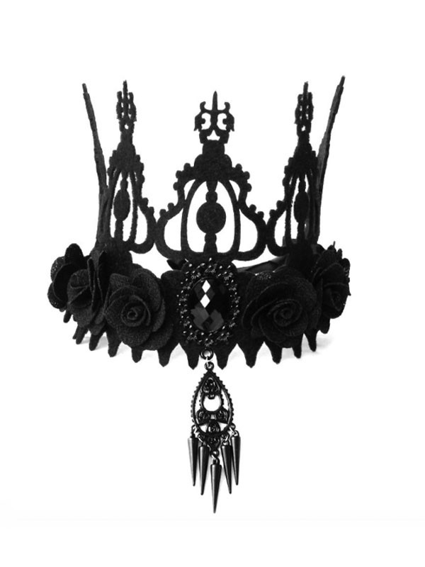 Корона/розы, цв. черный