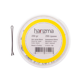 Невидимки 50 мм прямые 250 гр, черные Harizma
