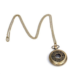 Часы карманные кварц 'Бонжур',на цепочке,5,5х4,5 см